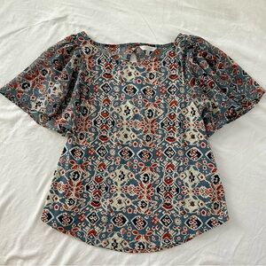 Lucky Brand Women's Blouse with cutout in back Like New  XS